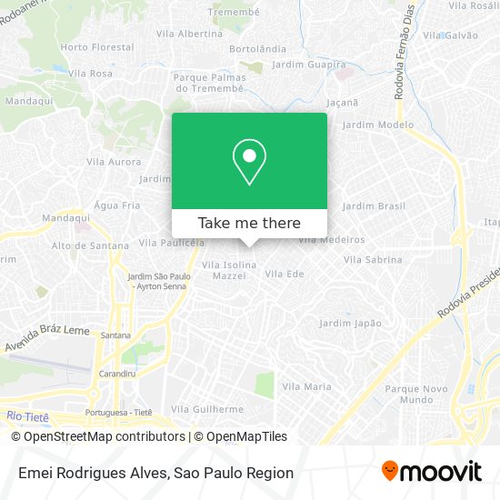 Mapa Emei Rodrigues Alves