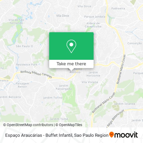 Espaço Araucárias - Buffet Infantil map