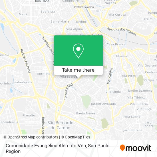 Comunidade Evangélica Além do Véu map