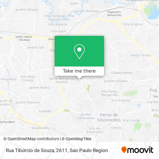 Mapa Rua Tibúrcio de Souza, 2611