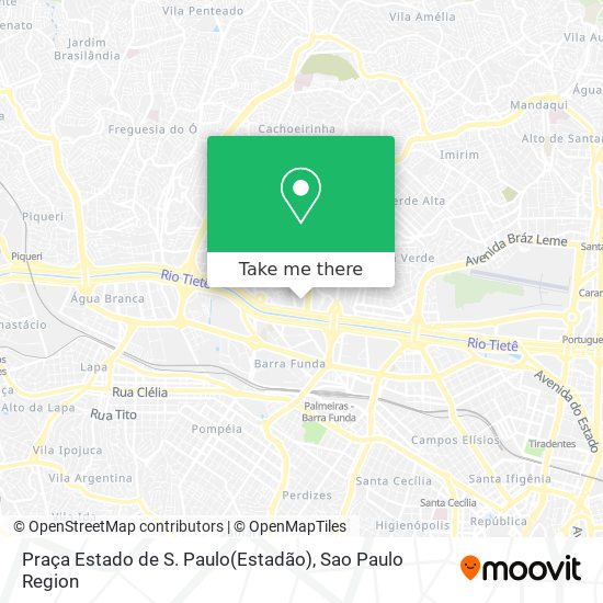 Mapa Praça Estado de S. Paulo(Estadão)