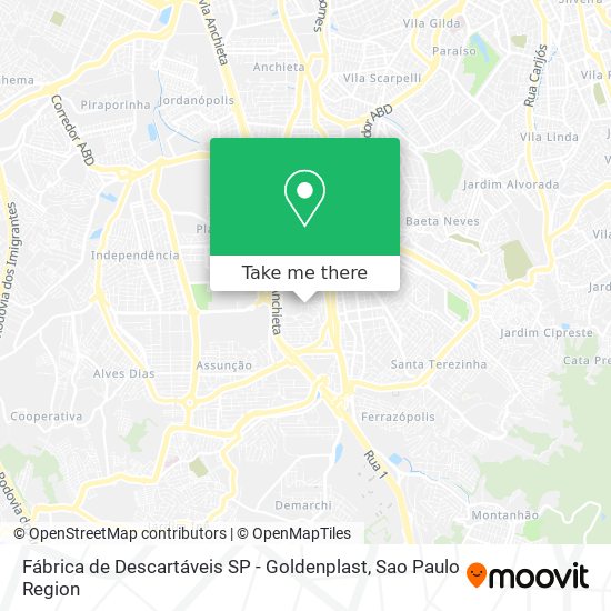 Fábrica de Descartáveis SP - Goldenplast map