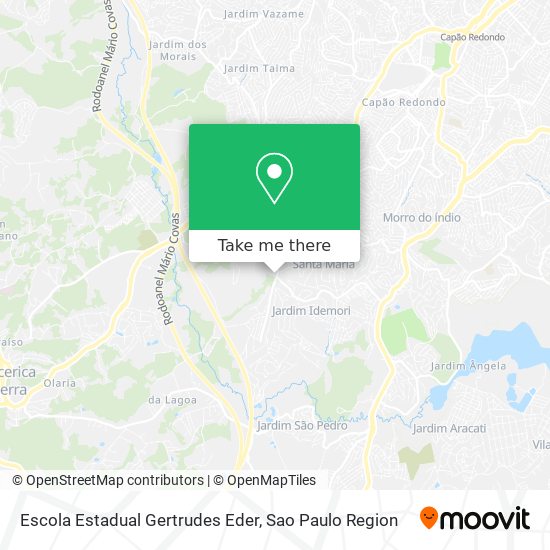 Mapa Escola Estadual Gertrudes Eder