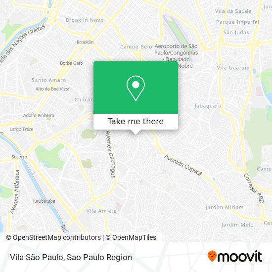 Mapa Vila São Paulo