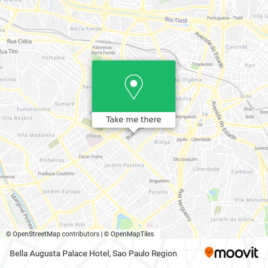 Mapa Bella Augusta Palace Hotel