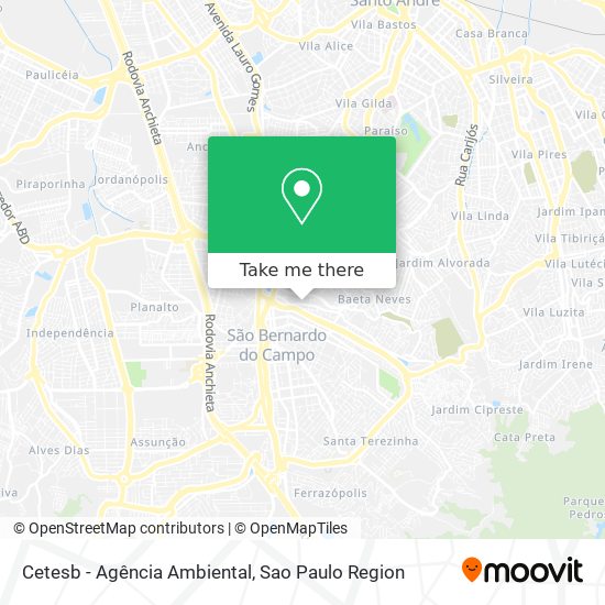 Cetesb - Agência Ambiental map