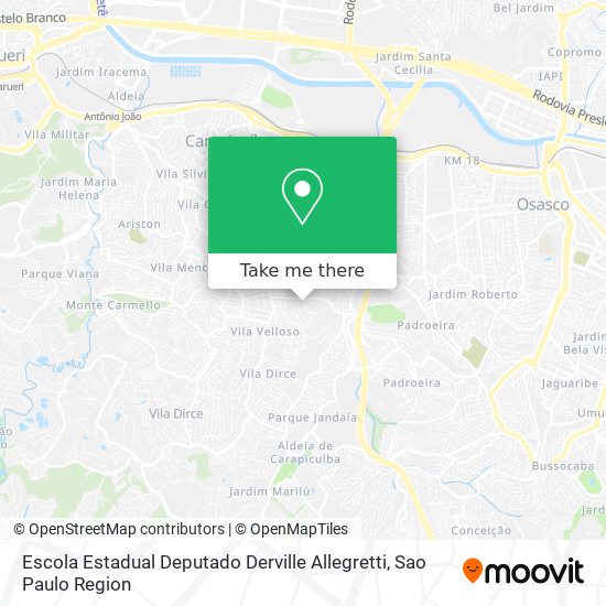 Escola Estadual Deputado Derville Allegretti map