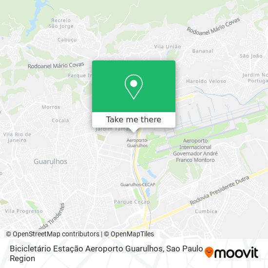 Bicicletário Estação Aeroporto Guarulhos map