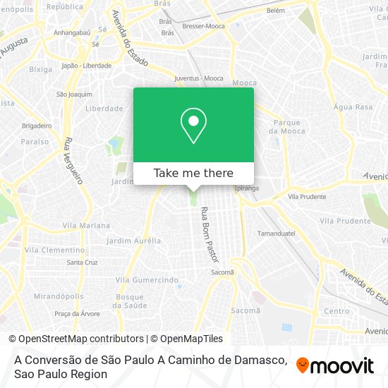 Mapa A Conversão de São Paulo A Caminho de Damasco
