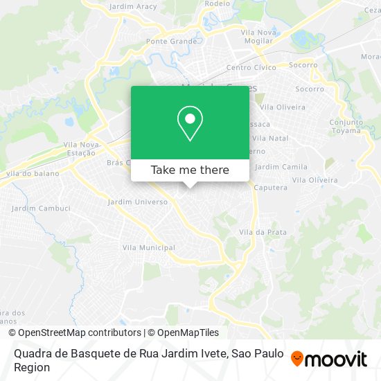 Mapa Quadra de Basquete de Rua Jardim Ivete