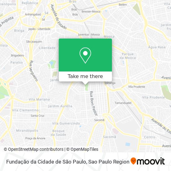 Fundação da Cidade de São Paulo map