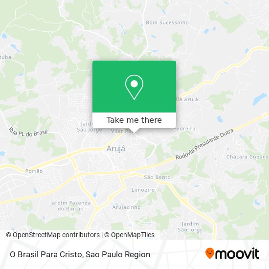 O Brasil Para Cristo map