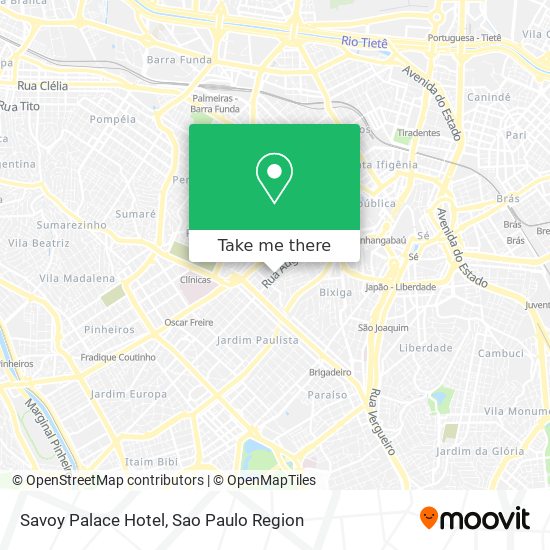 Mapa Savoy Palace Hotel