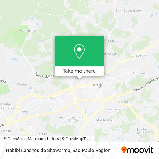 Habibi Lanches de Shawarma map