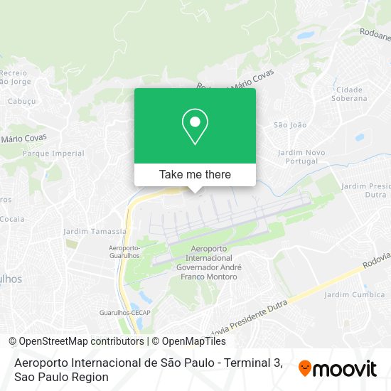 Aeroporto Internacional de São Paulo - Terminal 3 map