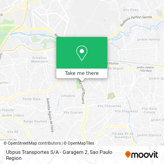 Mapa Ubpus Transportes S / A - Garagem 2