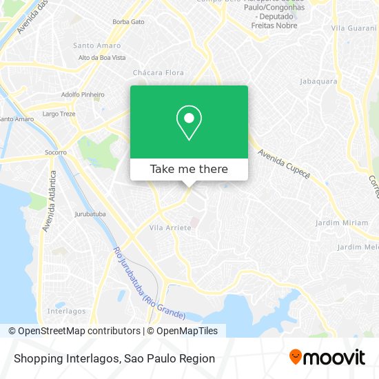 Mapa Shopping Interlagos