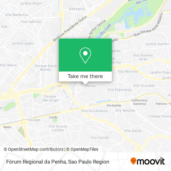 Fórum Regional da Penha map