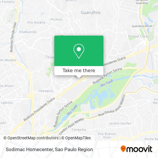 Sodimac Homecenter map