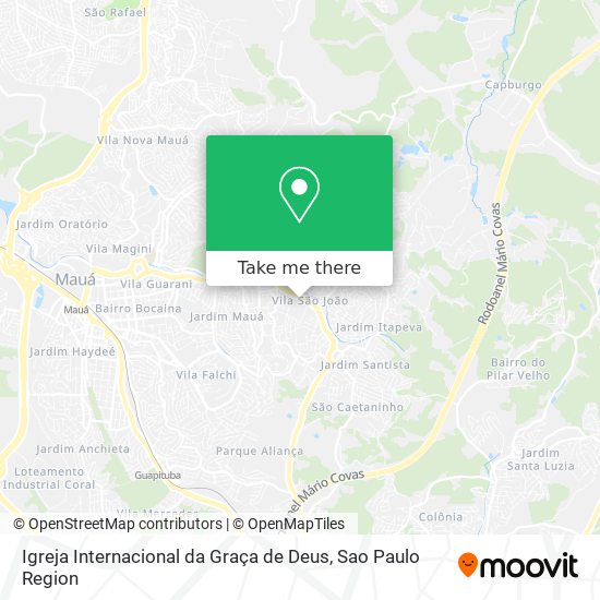 Mapa Igreja Internacional da Graça de Deus