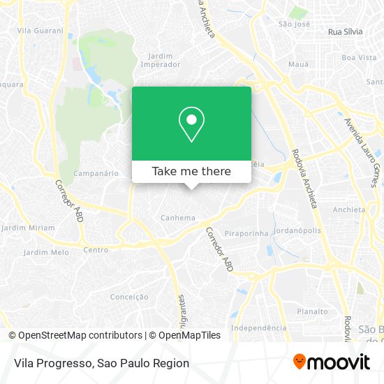 Vila Progresso map