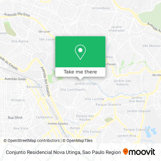 Conjunto Residencial Nova Utinga map