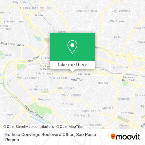 Edifício Converge Boulevard Office map