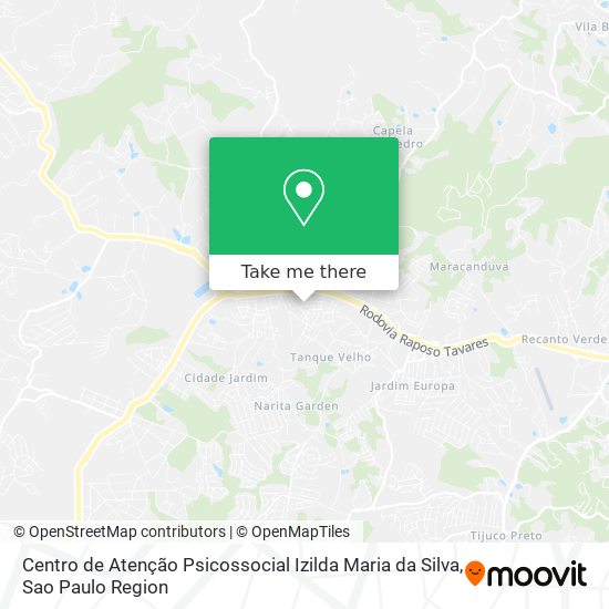 Centro de Atenção Psicossocial Izilda Maria da Silva map