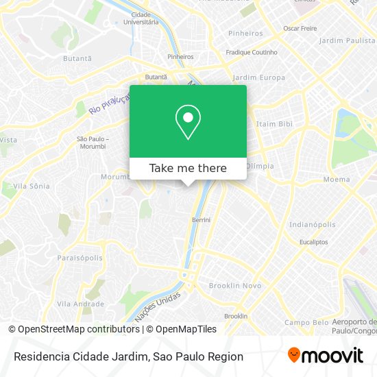 Mapa Residencia Cidade Jardim