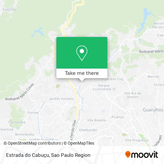 Estrada do Cabuçu map