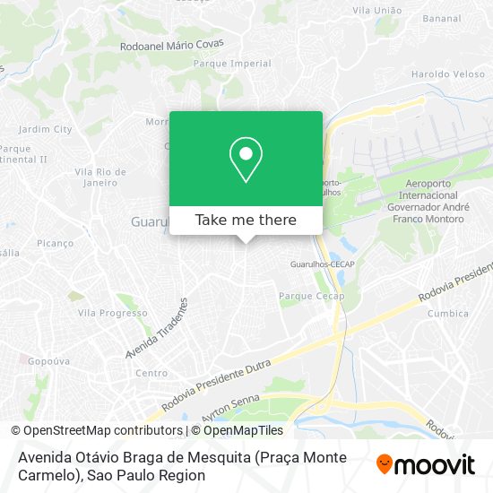 Avenida Otávio Braga de Mesquita (Praça Monte Carmelo) map