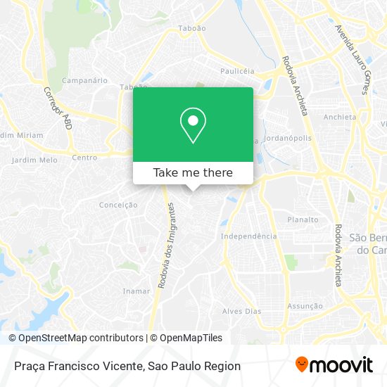 Praça Francisco Vicente map