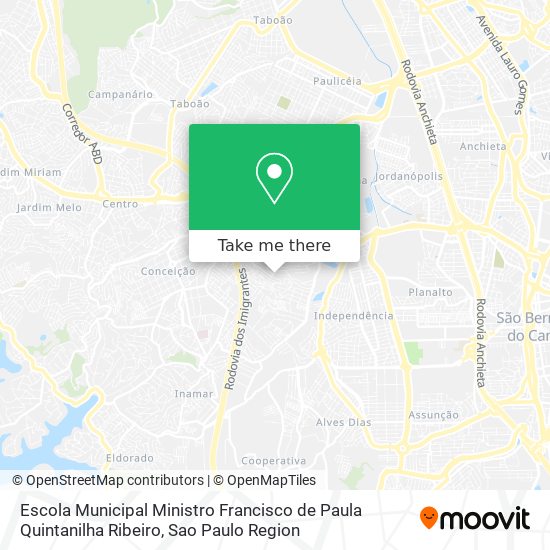Escola Municipal Ministro Francisco de Paula Quintanilha Ribeiro map
