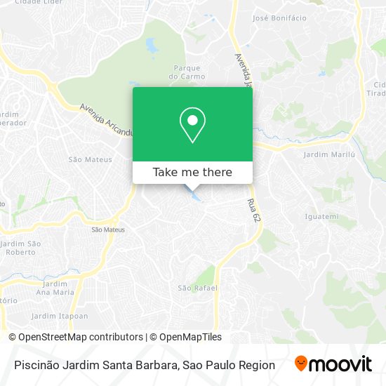 Piscinão Jardim Santa Barbara map