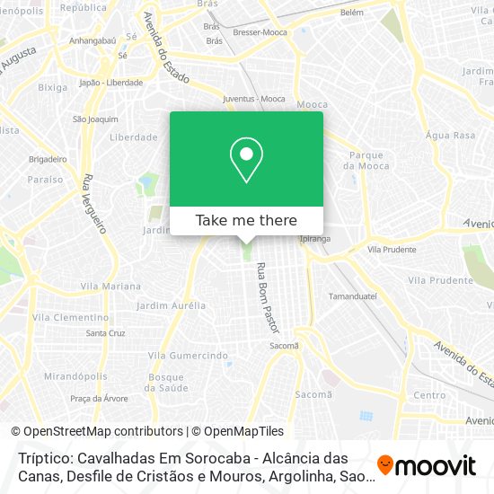 Mapa Tríptico: Cavalhadas Em Sorocaba - Alcância das Canas, Desfile de Cristãos e Mouros, Argolinha