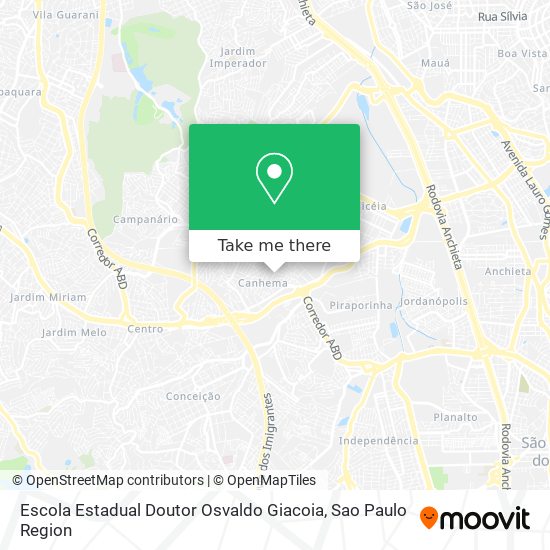 Escola Estadual Doutor Osvaldo Giacoia map