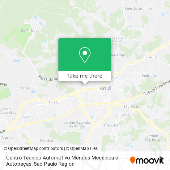 Centro Técnico Automotivo Mendes Mecânica e Autopeças map