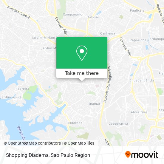 Mapa Shopping Diadema