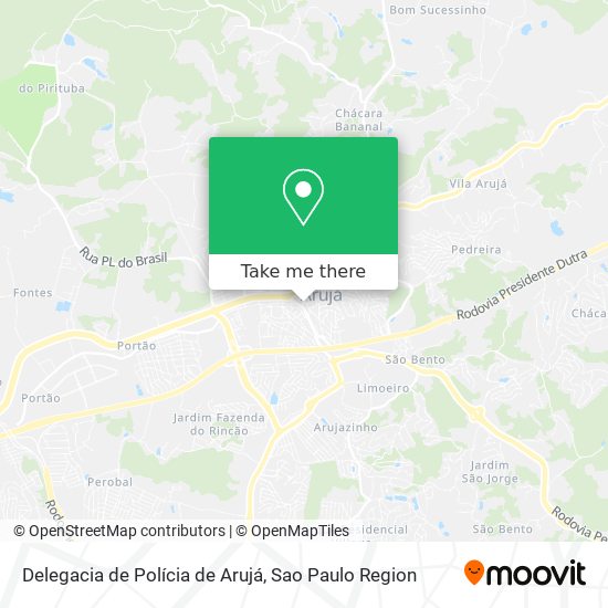 Delegacia de Polícia de Arujá map
