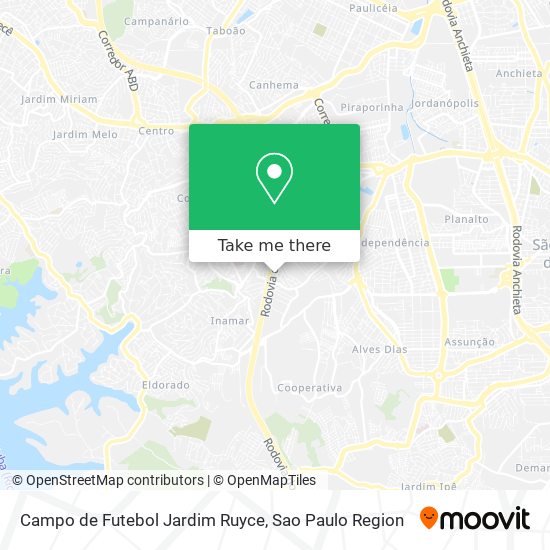 Campo de Futebol Jardim Ruyce map