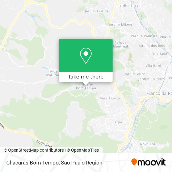 Chácaras Bom Tempo map