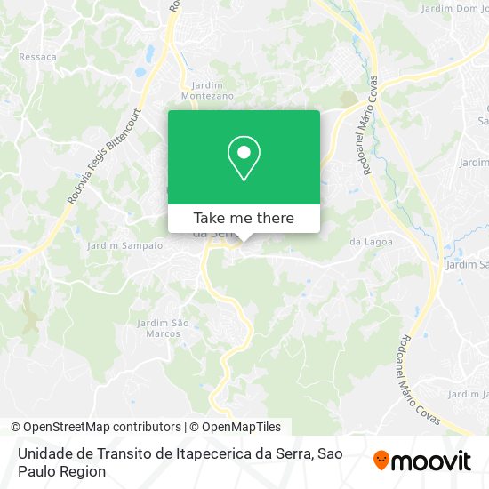 Unidade de Transito de Itapecerica da Serra map