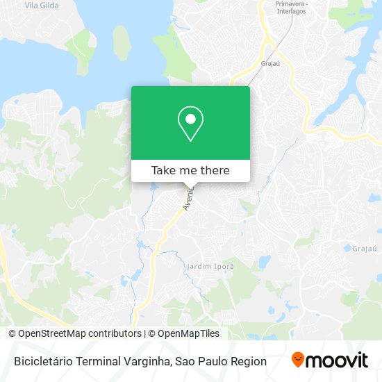 Bicicletário Terminal Varginha map