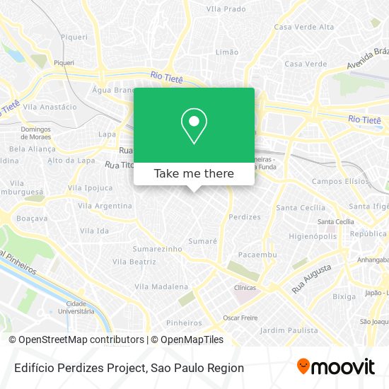 Edifício Perdizes Project map