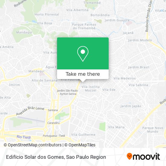 Mapa Edifício Solar dos Gomes