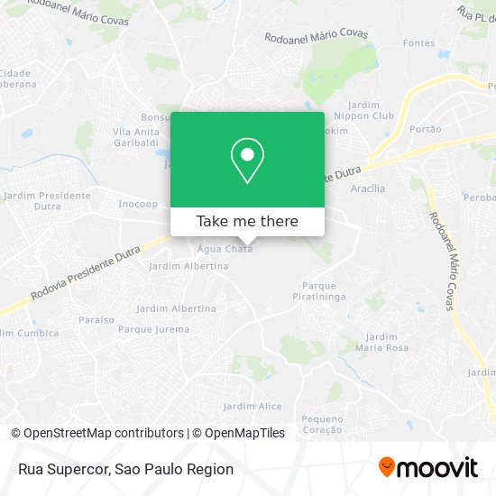 Rua Supercor map