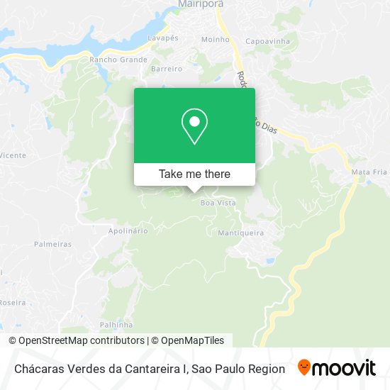 Chácaras Verdes da Cantareira I map