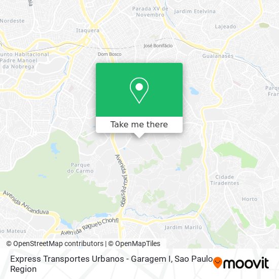 Express Transportes Urbanos - Garagem I map