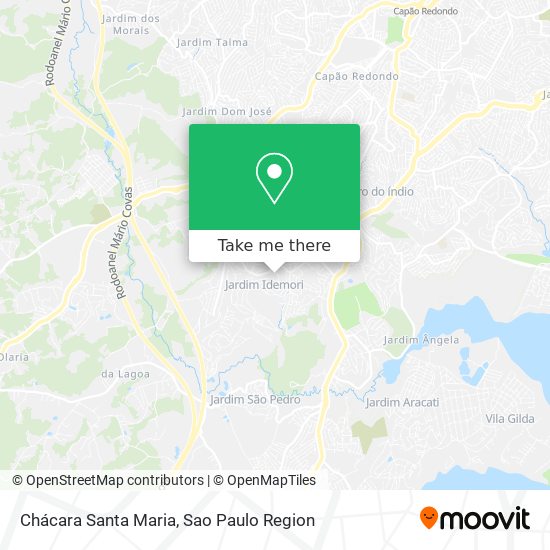Chácara Santa Maria map