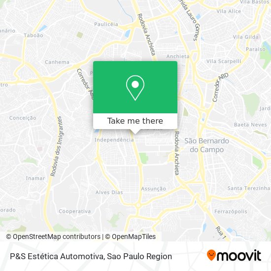 P&S Estética Automotiva map
